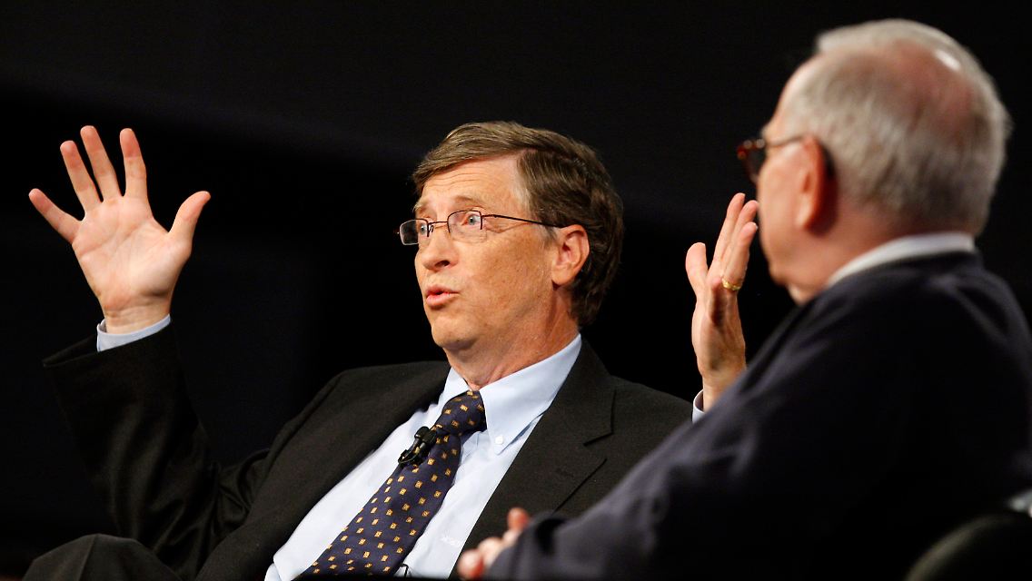 Microsoft-Gründer Bill Gates (l.) und Investmentguru Warren Buffett.