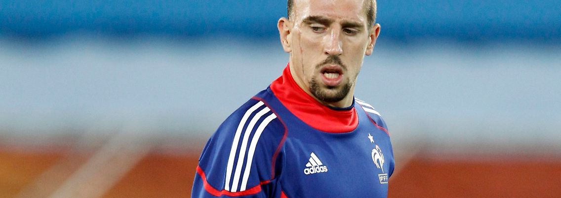 Musste einigen Spott über sich ergehen lassen: Franck Ribery.