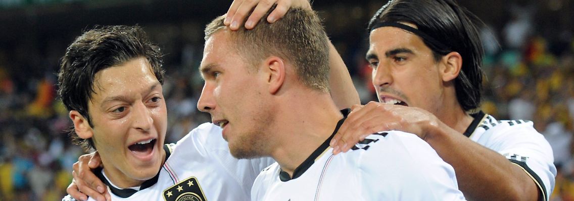 Sie dürfen wieder spielen: Mesut Özil, Lukas Podolski und Sami Khedira.