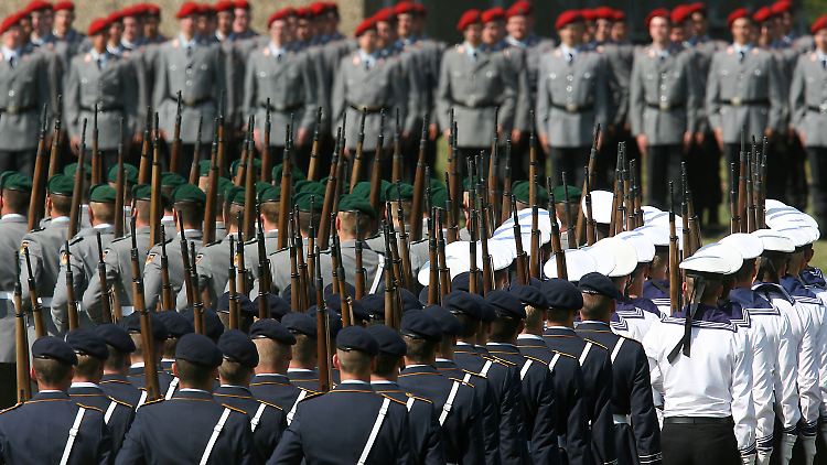 Feierliches Gelöbnis bei der Bundeswehr.