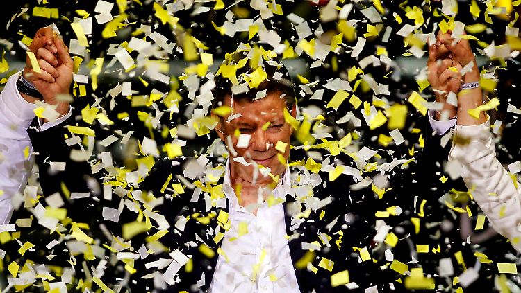 Der neue Mann an Kolumbiens Spitze: Juan Manuel Santos.