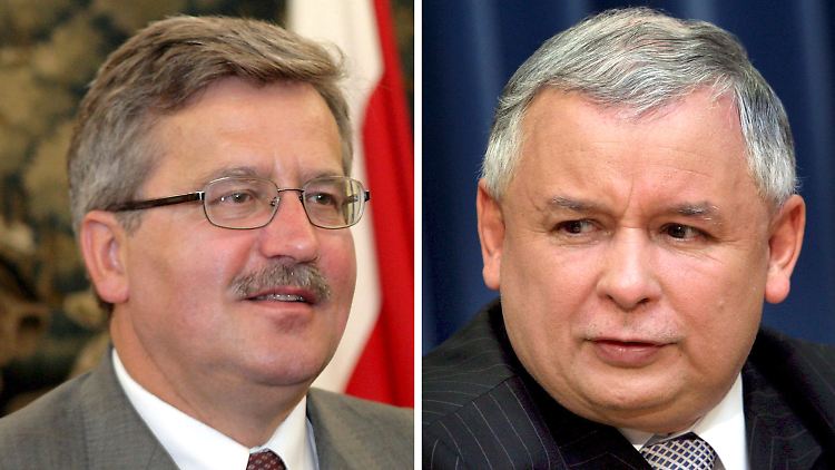 Wer wird Polens neuer Präsident: Bronislaw Komorowski (l) oder Jaroslaw Kaczynski?