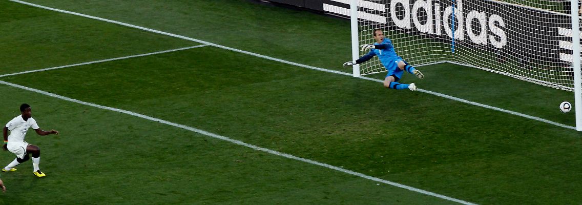 Sicher vom Punkt: Ghanas Asamoah Gyan.