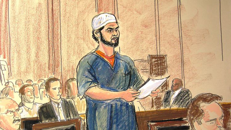 Faisal Shahzad vor dem Bezirksgericht in Manhattan.