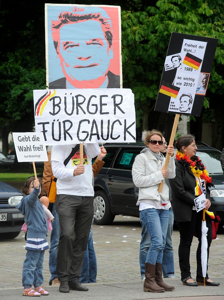 Gauck erlebt eine Welle der Sympathie.