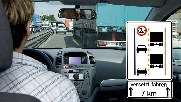 An engen Passagen eine Empfehlung: Versetzt fahren.