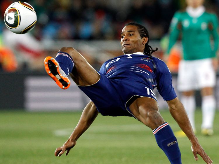 Florent Malouda erzielte das einzige französische WM-Tor, aber auch er enttäuschte oft.