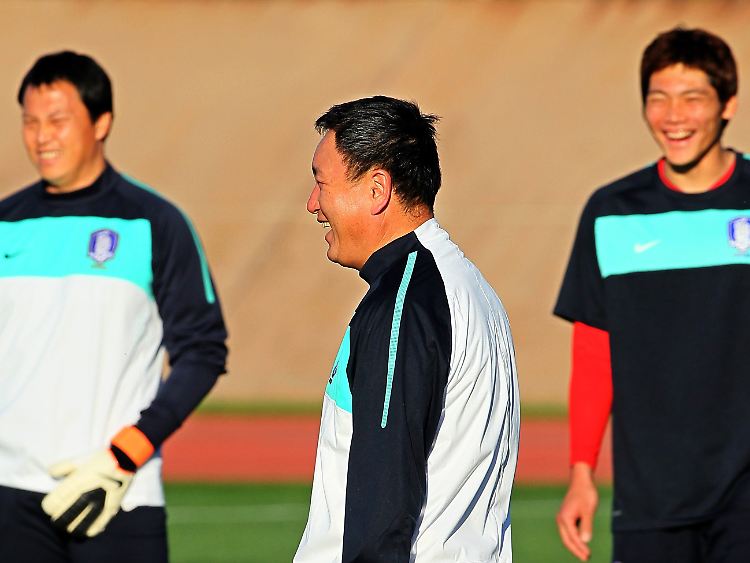 Südkoreas Trainer Huh ist trotz der Außenseiterrolle optimistisch.
