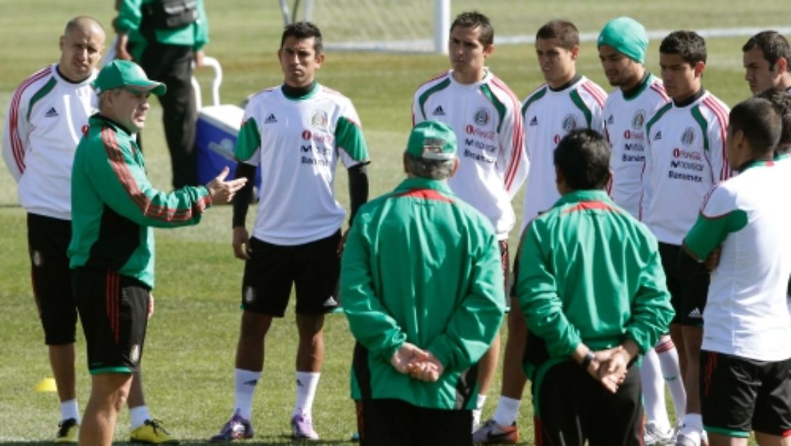 Javier Aguirre (2. von links) und die "beste Generation der mexikanischen Geschichte".