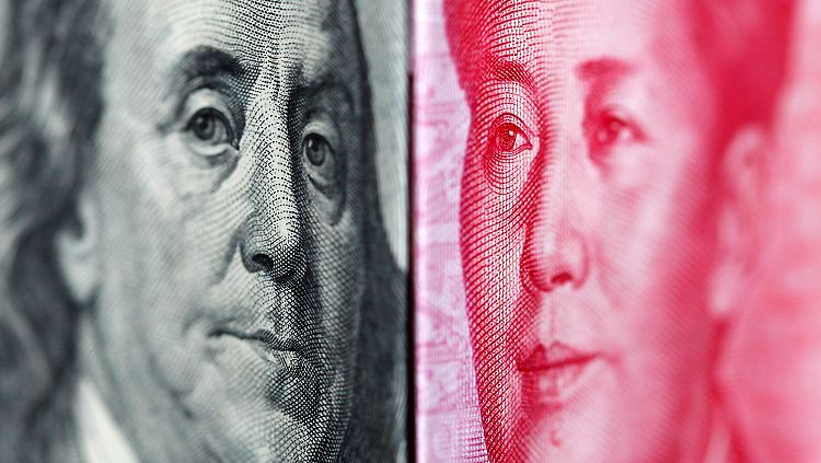 100 Dollar und 100 Yuan - der Währungsstreit belastete das Verhältnis beider Länder.