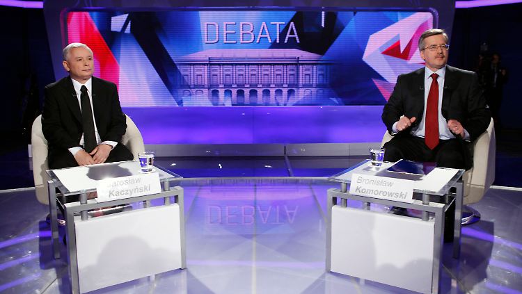 Kaczynski und Komorowski wollen Präsident werden.