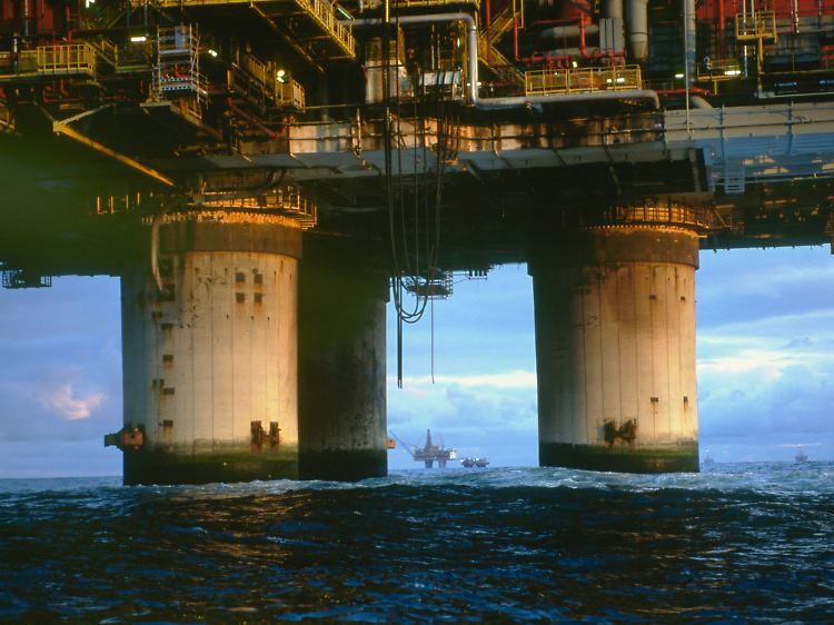 So friedlich sieht es hier nur bei gutem Wetter aus: Die Statoil-Plattform Statfjord A (Archivbild).