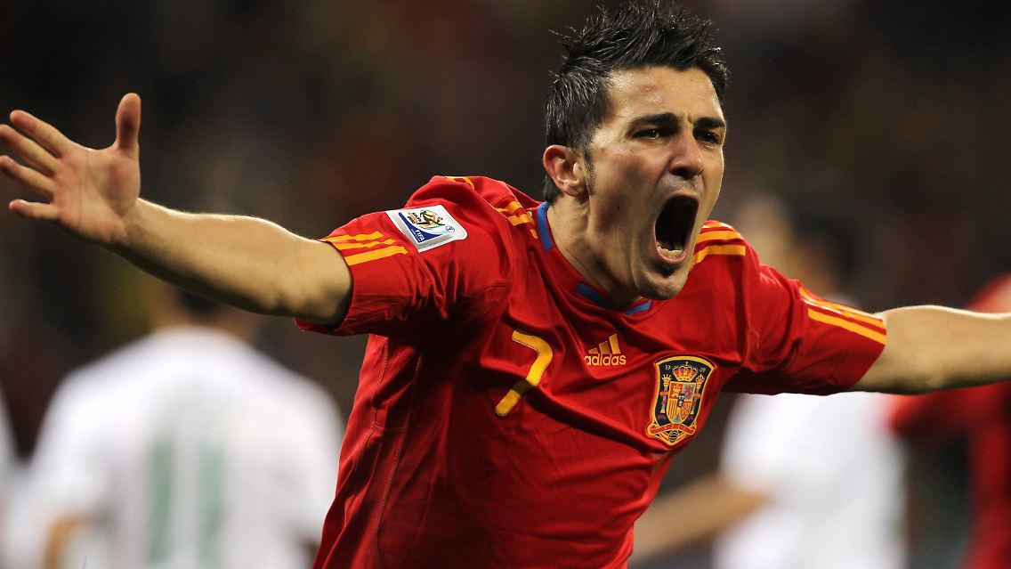 David Villa war erneut Spaniens Spieler des Spiels.