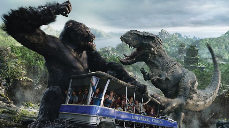 Auf sie mit Gebrüll: Szene aus "King Kong 360 3D".