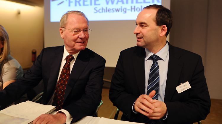 Henkel und Freie-Wähler-Chef Hubert Aiwanger bei einer gemeinsamen Veranstaltung.