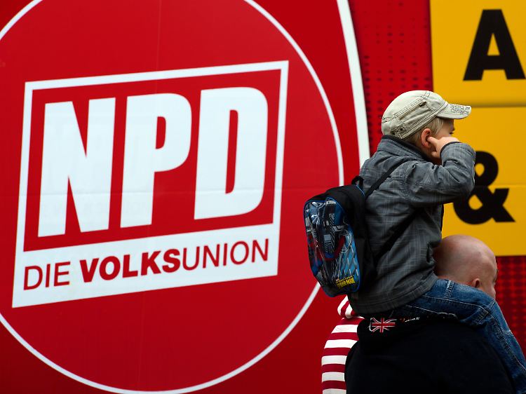 Als zugelassene Partei bezieht die NPD auch Mittel des Bundes, um für sich zu werben.