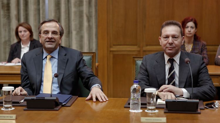 Ein gewagtes Unterfangen: Regierungschef Samaras und Finanzminister Stournaras setzen auf den verbilligten Rückkauf von Schuldscheinen.