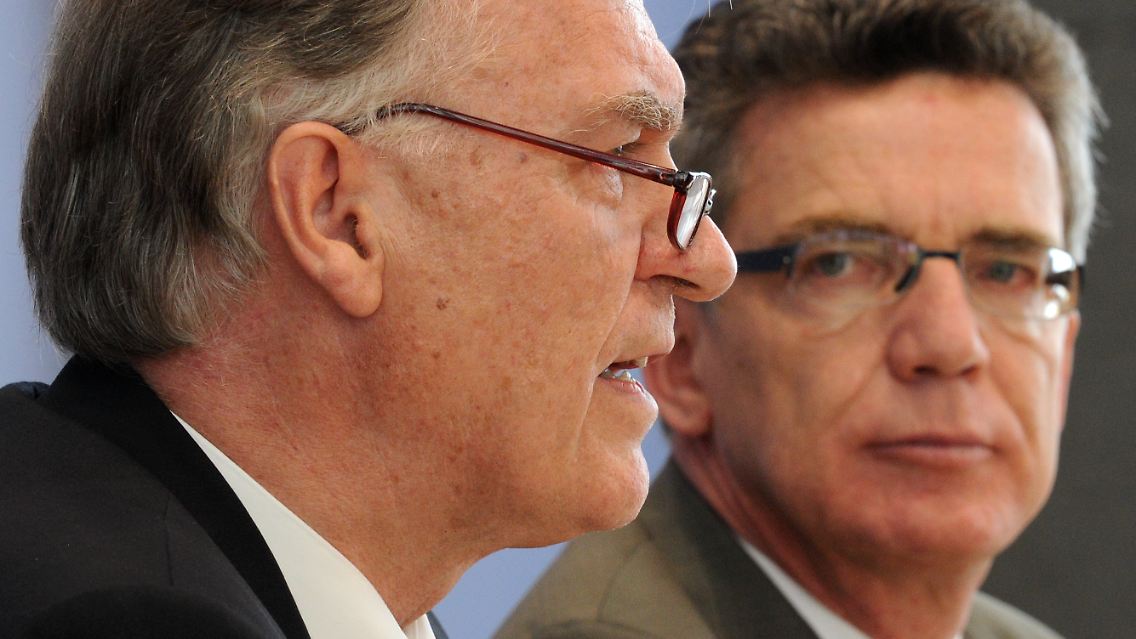 BKA-Chef Jörg Ziercke und Bundesinnenminister Thomas de Maizière.