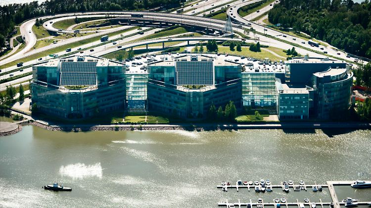 Luftaufnahme vom Nokia-Firmensitz in Espoo.