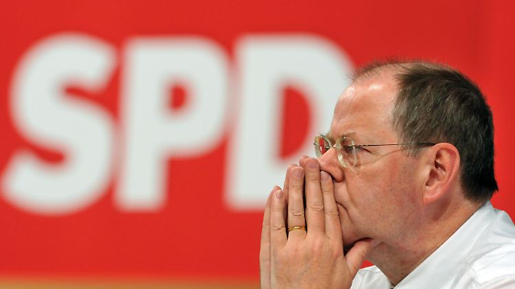 Stellt sich den 600 Delegierten beim SPD-Bundesparteitag zur Wahl: der designierte Kanzlerkandidat Peer Steinbrück.