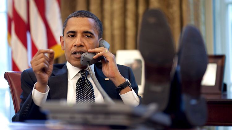 Obama zeigt sich verärgert.