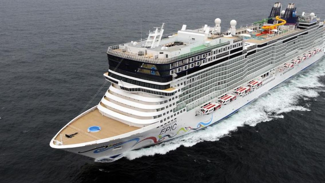 Platz für 4100 Passagiere: Die neue "Norwegian Epic" ist das bisher größte Kreuzfahrtschiff der Reederei NCL.