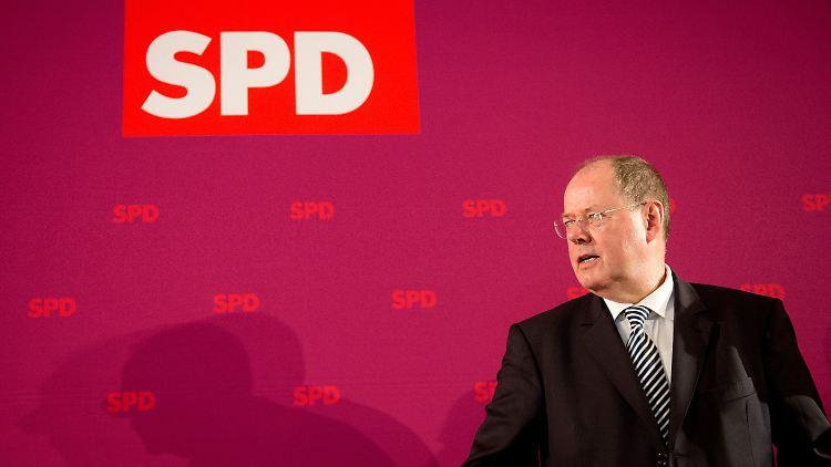 Peer Steinbrück hofft auf ein eindeutiges Ergebnis.