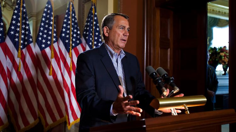 Eine Steuererhöhung für Reiche lehnen die Republikaner um John Boehner ab.