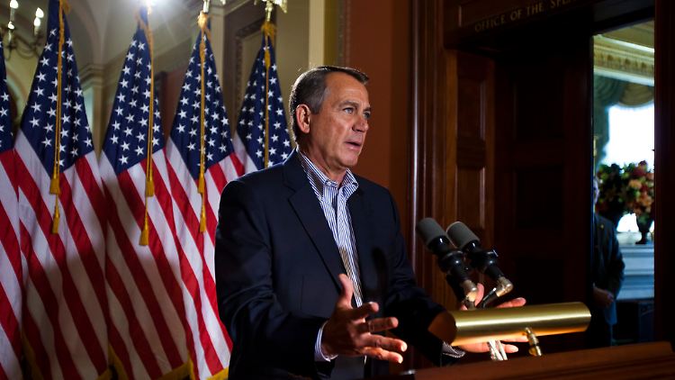 Zwischen Demokraten und Republikanern in den USA tobt ein erbitterter Haushaltsstreit. Der Republikaner Boehner gießt Öl ins Feuer.