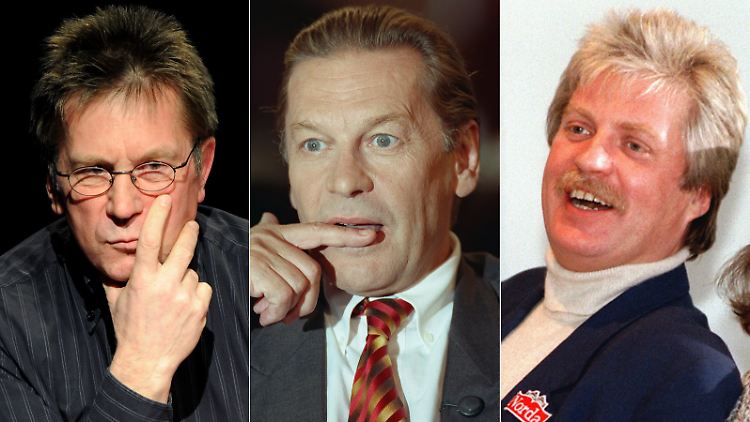 Gelten als sichere Dschungel-Kandidaten: Arno "Dagobert" Funke, Helmut Berger und Klaus Baumgart (v.l.n.r.).