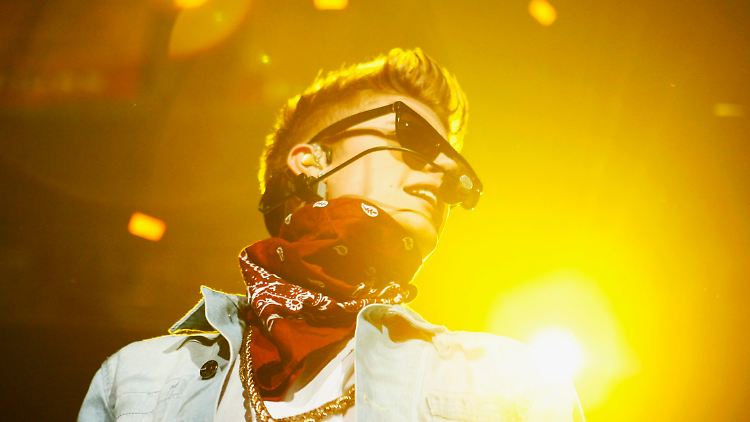 Justin Bieber bei einem Auftritt in Atlanta/Georgia.