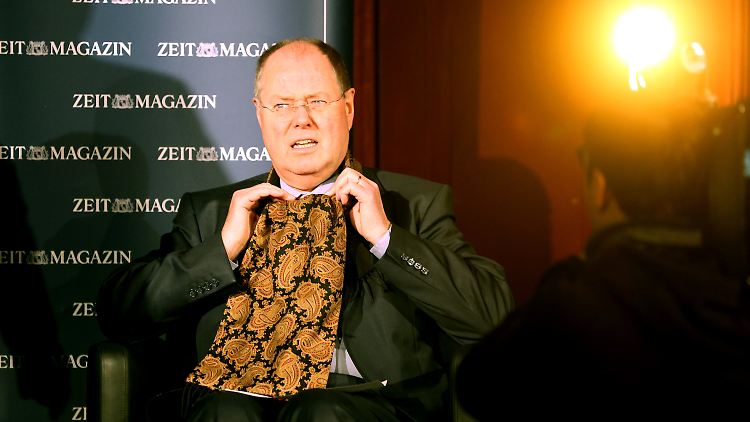Wenig zugeknöpft präsentierte sich Steinbrück im Interview mit der "Zeit".