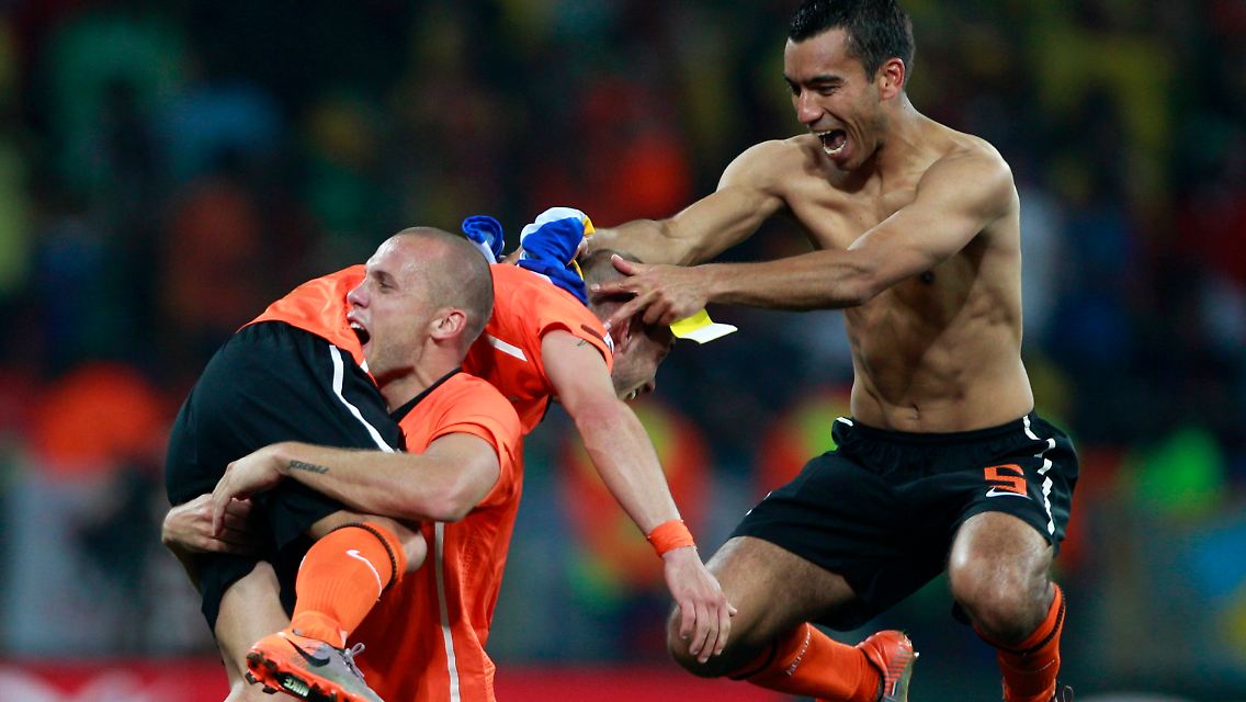 Hollands Spieler, außer Rand und Band.