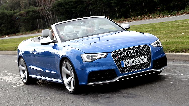 Man braucht die vielen Pferdchen unter Haube des RS 5 nicht, um offen zu fahren, aber es ist nett, zu wissen, dass sie da sind.