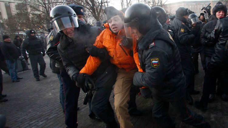 Allein in Moskau wurden 40 Menschen festgenommen.
