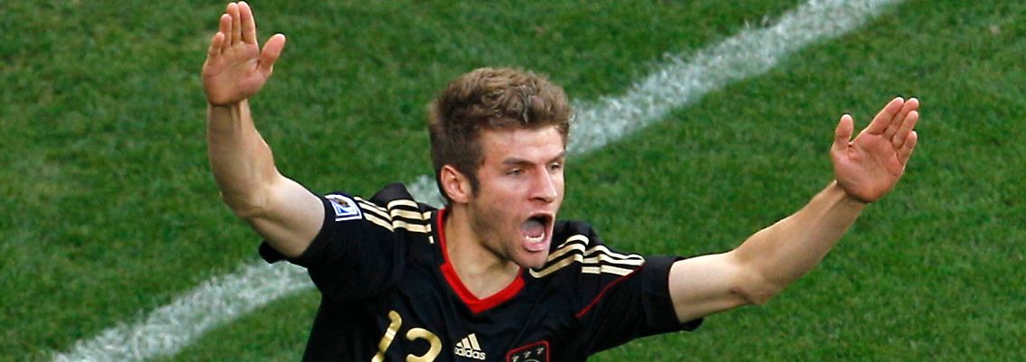 Da dreht er ab: Thomas Müller nach dem 1:0.