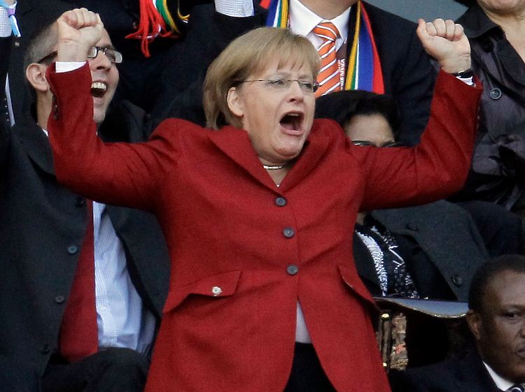 Prima, prima: Angela Merkel.