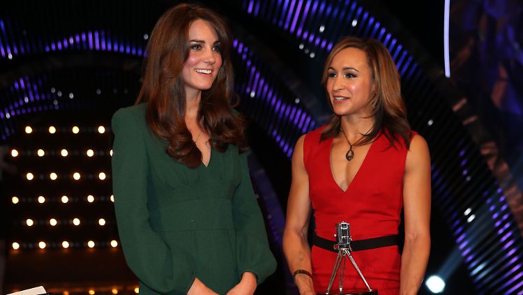 Die Herzogin von Cambridge mit Jessica Ennis.