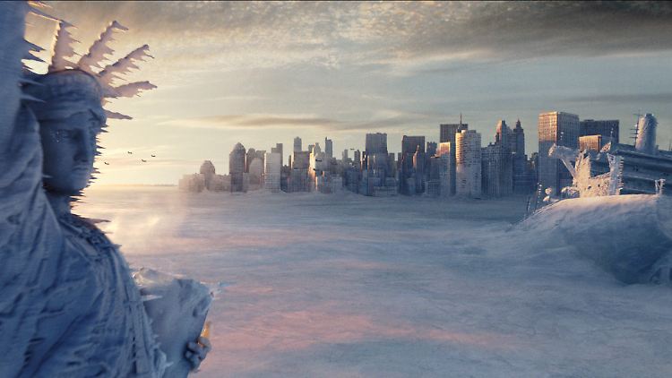 "The Day After Tomorrow": Der deutsche Regisseur Roland Emmerich schickt die nördliche Erdhalbkugel in die Eiszeit.