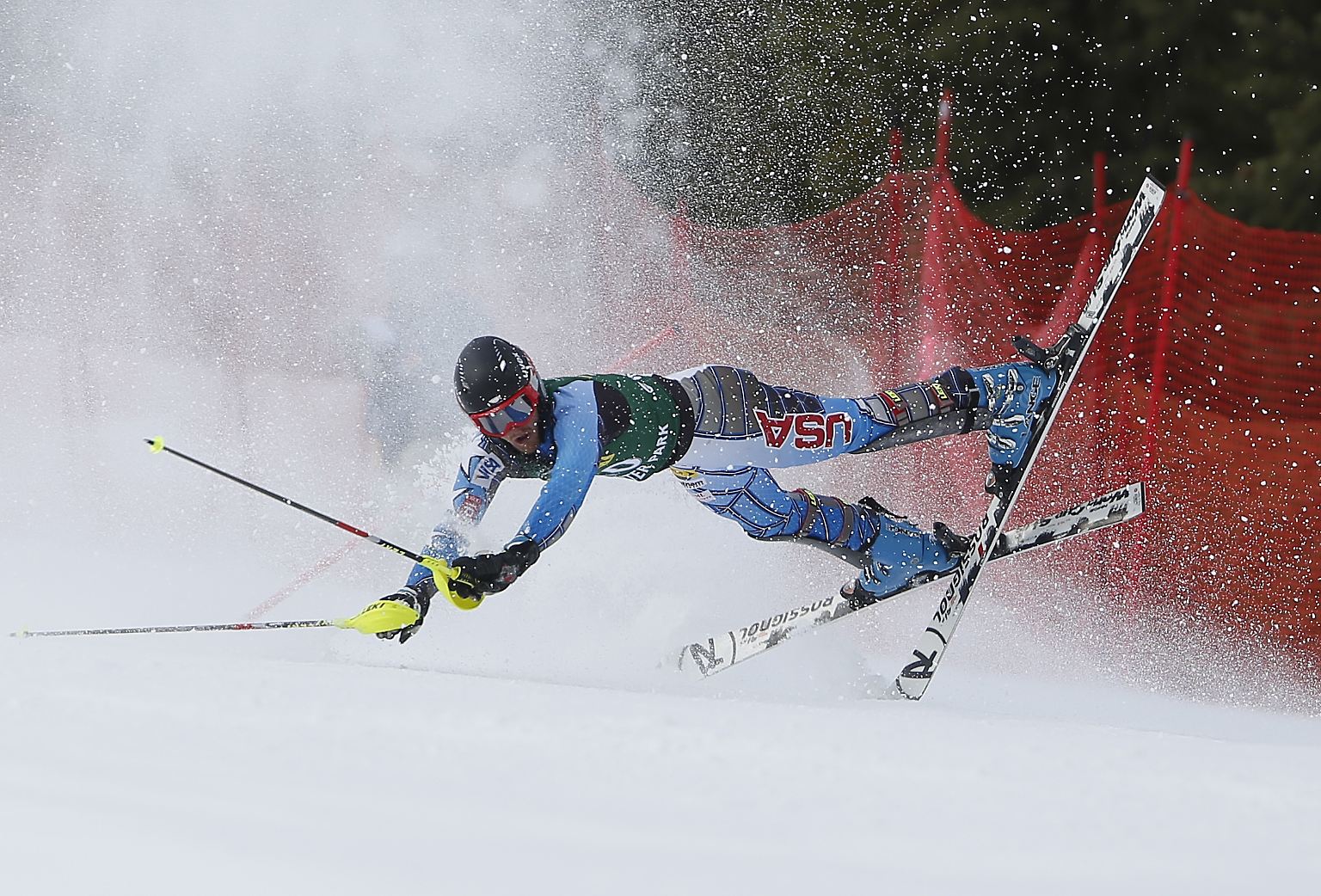 Crashkid: Skirennfahrer Seppi Stiegler kommt bei den US-Meisterschaften nicht im Ziel an.