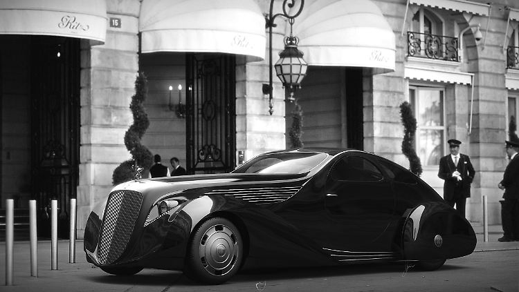 So stellen sich die Designer von Ugura Sahin das Rolls-Royce Phantom I Aerodynamic Coupé im 21. Jahrhundert vor.
