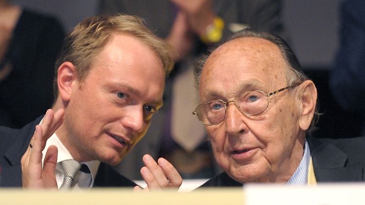 Lindner und Genscher verbindet "ihre gemeinsame Leidenschaft für die Freiheit".