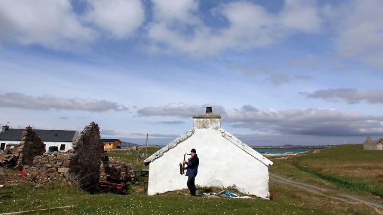 Auf der Insel Inishfree vor der Küste von Donegal.