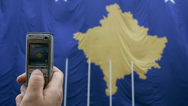 Die Flagge des Kosovo