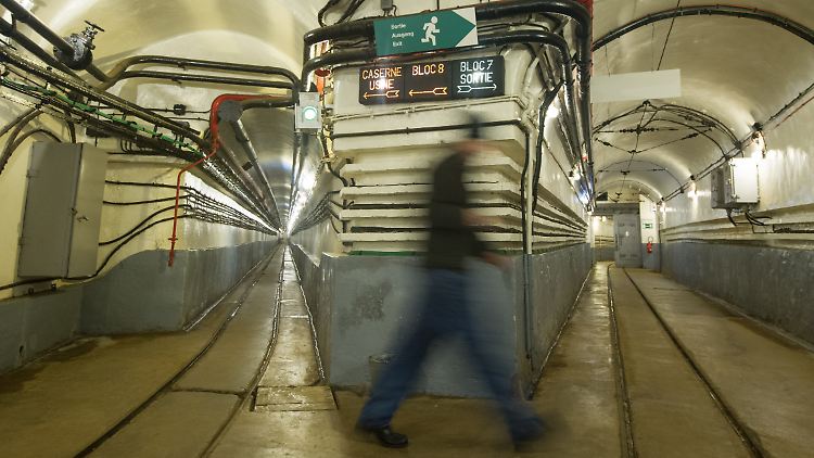 Im Bunker des elsässischen Fort de Schoenenbourg.