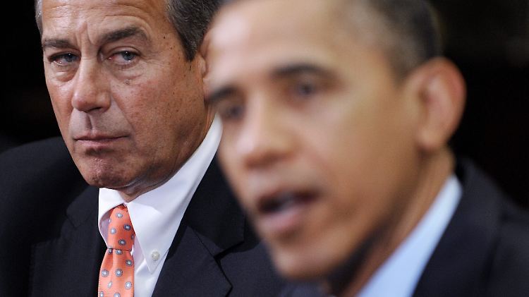 Boehner und Obama: Bisher kaum Entgegenkommen im US-Haushaltsstreit