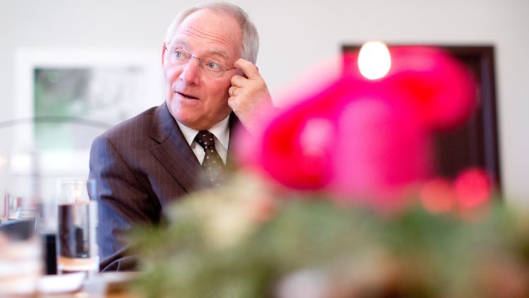 Bundesfinanzminister Wolfgang Schäuble in seinem Büro in Berlin.