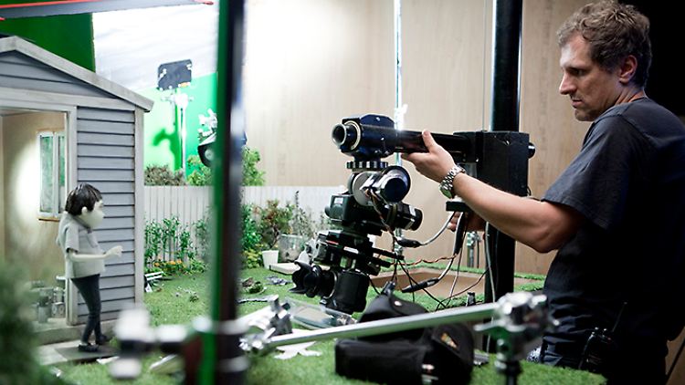 Bei der Arbeit: Peter Sorg am Set von "Frankenweenie".