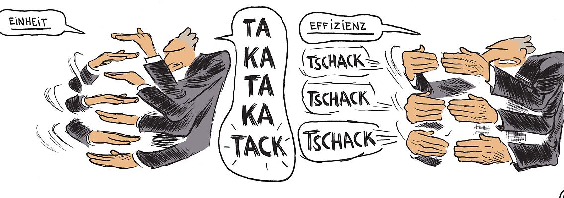 "Tschak Tschak Tschak" - der Minister hat klare Vorgaben.