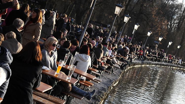 Im Englischen Garten in München.